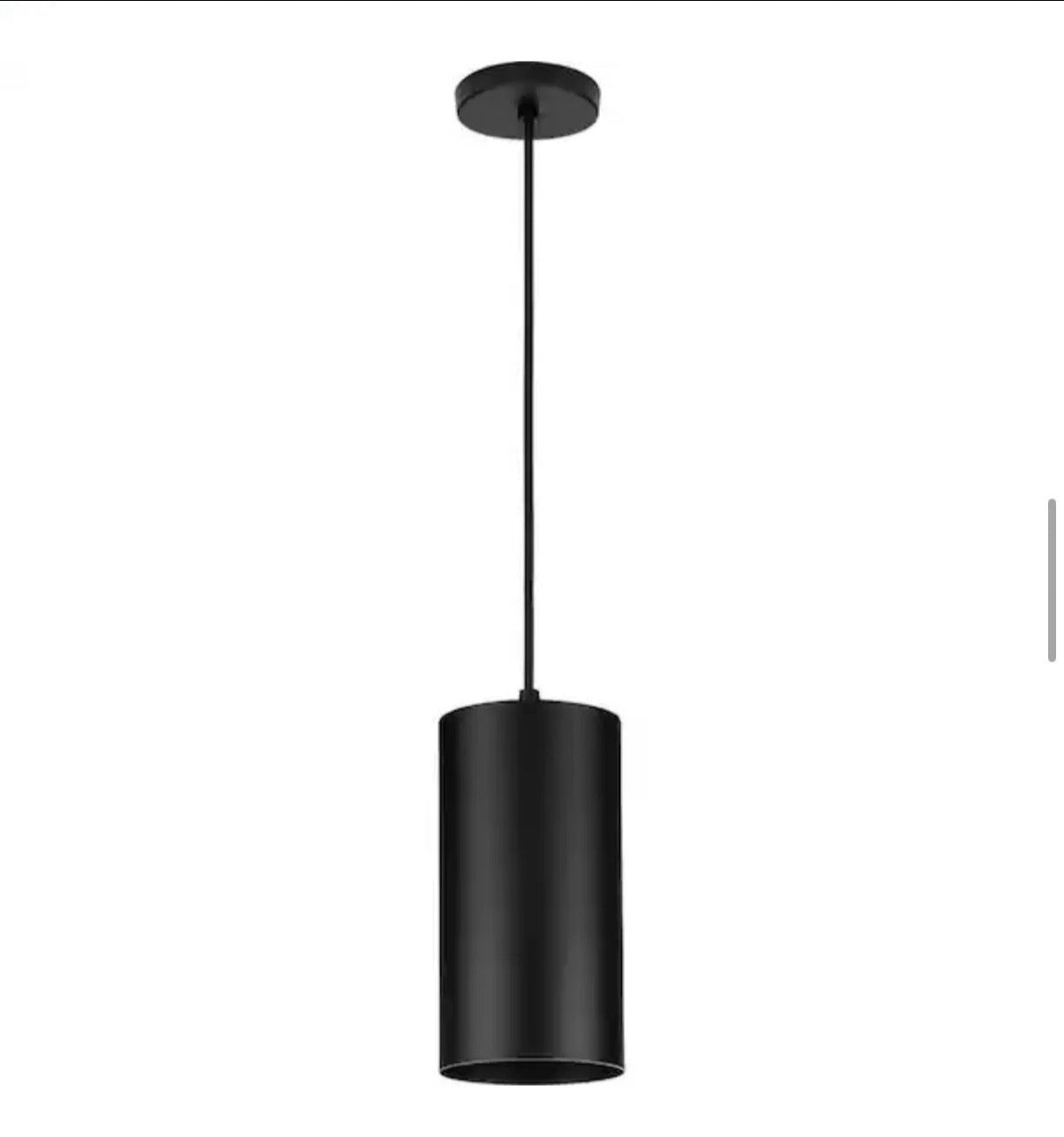 Progress Lighting P500356-031 6IN Cylinder Outdoor Pendant Light